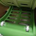 33" Cat Wheels for Indoor Cats, Large Cat Running Wheel with Detachable Carpet & Teaser, Easy to Install and Clean, Cat Essentials for Pet Health - Green