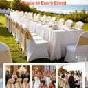 VEVOR Chair Covers, Polyester Spandex Chair Cover, Stretch Slipcovers for Wedding Party Dining Banquet Flat-Front Chair Covers (White-c, 32PCS)