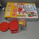 3-in-1 Color Dough Kitchen Creations Set for Kids Aged 3-8, 24 Colors Dough Playset with Ice Cream/Noodle/Hamburger Makers, Food Modeling Art Crafts Pretend Play Toys for Boys Girls