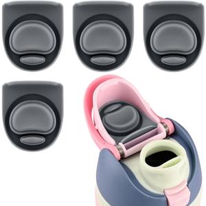 Meliya 4pcs Replacement Stopper Compatible with Owala FreeSip 24oz 32oz, Water Bottle Top Lid Gasket for Owala 16/19/24/32/40oz Seal Bottle Cap Mouth Stopper Part Silicone Plug Accessories