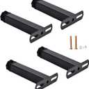 4Xniture Legs, Sofa Legs,Niture Legs, Sofa Replacement Legs, T-Shaped Support Legs, Suitable for Beds, Coffee Tables, Stools, Waterproof Cabinet Legs/Black/25Cm/10In