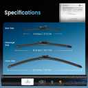 Quiet-Drive Pack of 3 Wiper Blades 26"+18"+11"