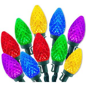 HAYATA Christmas Lights 50 LED 24Ft Strawberry String Light - Fairy Xmas Decor Lighting for Outdoor, Indoor, Patio, Party, Home, Wreath, Garland,Tree Decoration. (C7-Multi Color)