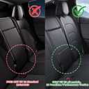 Seat Covers for 2025-2026 Tesla Model Y Juniper, 5-Seater, Black