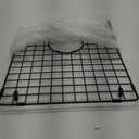 Starstar Sinks Protector Matte Black 304 Stainless Steel Kitchen Sink Bottom Grid, Rack (14 Length x 16 Width)