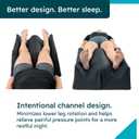 BoneFoam Restore Dual Leg Support | Aligns Feet, Knees, and Hips in a Neutral Position for Better Sleep | Knee Replacement Recovery & Sleep Aid | Designed with Physicians | Made in USA, Regular