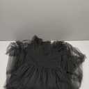 PRETTYGARDEN Women's Summer Tulle Midi Dress Sleeveless Smocked Ruffle Flowy Mesh Dresses Party Wedding Guest Sundress S