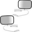 SCITOO Side View Mirrors fit 1980-1996 For Ford For F-150 For F-250 For F-350 F450 Ranger Bronco Explorer Truck Pickup Plastic by Replacement Mirrors Side Mirrors Pair Chrome