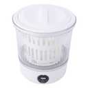 Alomejor Portable Washing Machine, 6000mAh Rechargeable Underwear Washer for Travel Camping Baby Clothes Socks Silk Wool(Missing Part)