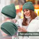 6 Pieces Multi-Color Unisex Beanies Cap Cuffed Beanie Cap Comfortable Warm Cold-Proof Knitted Hat