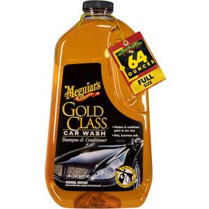 Meguiar's Gold Class Car Wash - Get Professional Results in a Foam Cannon or as a Bucket Wash - Get a Clean and Glossy Finish That's Safe for All Paint Types - 64 Oz