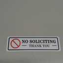 2 Pack No Soliciting Sign for House That Keeps Solicitors Away, 2 Super Strong Tapes for All Surfaces, 8.3 2.4 In, 2026 Version, Perfect for Home, Office, Apartments, Front Doors, Porch, Garage
