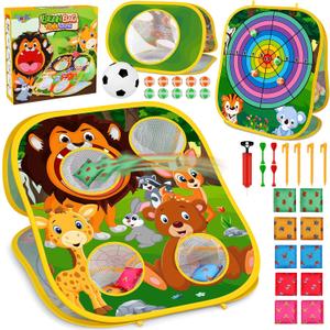 Animal Bean Bag Toss Game Toy Outdoor Toss Game, Family Party Party Supplies for Kids, Gift for Boys Birthday or Christmas for Toddlers Ages 3 4 5 6 Year Old