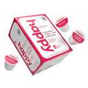 happy coffee medium roast coffee pods, 22 count, notes of chocolate & confidence, compatible with most K-cup brewers, rainforest alliance certified (EXP 05/15/26)