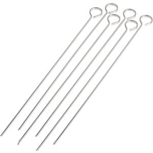 Norpro Stainless Steel 12-Inch Skewers, Set of 6