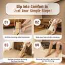 Stocking Donner Sock Aid Tool for Compression Socks Men or Women - Strong Metal Design with Soft Foam Grips - Dressing Aid Hip Kit for Easy Use with Stockings and Compression Socks - Regular