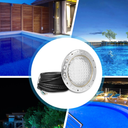 SH101300 LED Pool Lights, 120V 10 Inch White Light Pool Lights for Inground Pool with 50 FT Cord Underwater Pool Lights for Swimming Pool Spa