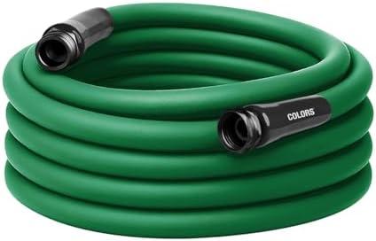 Flexzilla Colors Garden Hose 5/8 in. x 50 ft., Lightweight All-Weather Water Hose, Durable and Flexible, Leak-Free Connections, Forest Green