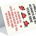 3 x Funny Valentines Day Card for Wife & Husband & Boyfriend & Girlfriend, Valentine's Day Decorations, Valentine's Day Gift, Greeting Card=7in x 5in(Folded), Envelope = 7.5in x 5.5in