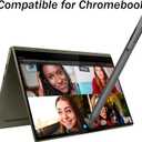 USI 150 Pen Compatible with Lenovo Chromebook OS Support, Stylus for Duet Tab/Duet 5, 4096 Levels for Flex 5, 150 Days Battery Life, Palm Rejection (GX81B10212)