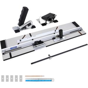 32" Mat Cutter for Framing Aluminum, Mat Board Cutter with Adjustable 45° Bevel & 90°Straight Heads, Left & Right Handed Picture Frame Tool, Complete DIY Kit