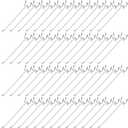 Shimeyao 100 Pcs Peg Board Shelving Hooks Stainless Steel Hanging Board Pegs Wall Display Hooks Bulk for 1/8 1/4 Garage Storage Organizer Accessories(8 Inch,Silver)