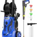 Electric Pressure Washer - 5000PSIMax 3.2GPM ZHUOLIN Power Washer for Cars Washing with 25FT Pressure Hose, Light Blue