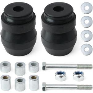 2Pcs GMRTT35D Rear Suspension Rubber Helper Springs Compatible with Chevy Silverado Replacement for GMC Sierra 2500HD 3500HD 2WD/4WD 2011-2026 Rear Bump Stops