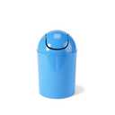 Umbra 1.25 Gallon Mini Waste Can with Removable Swing-Top Lid - Small Garbage Bin for Kitchen, Bathroom, Bedroom, Office - Compact Trash Can Fit Under Tables & Counters - Sky Blue