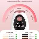 Hair Removal Device, IPL Hair Removal, Laser Hair Removal for Women and Men 999,999 Flashes Permanent for Facial Facial Legs Arms Bikini Line Whole Body Use at-Home(Model: TFDA06S-A)