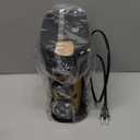 Single Serve One Cup Coffee Maker, for K Cups and Grounds, Mini Coffee Maker with Portable Handle, 6 to 12 Oz Brew Size, for Travel, Camping, Office, RV and Dorm, 120V, Black and Gold