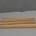 Nuanchu 24 Pcs Decorative Beaded Wood Trim Half Wooden Beads Trim Molding 15. 75 Inch Unfinished 3D Decorative Bead Pearl Wood Molding Cute DIY for Home Wall Cabinet Shelf Window Door (14 mm)