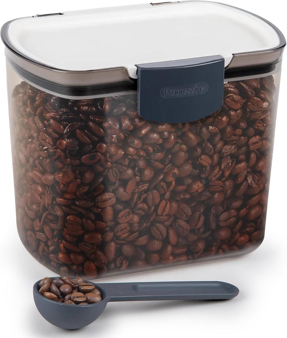 ProKeeper 1.5-Quart Coffee Storage Container with Scoop Tinted, Airtight Plastic