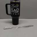Fathers Day Birthday Gifts for Dad Him, Dad Gifts from Daughter Son, Best Dads Ever Gift, Funny Dads Gift Idea, 40 oz Coffee Tumbler With Handle Straw