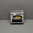 Elite Gourmet ESB100B Countertop Single Coiled Burner Electric Hot Plate, Temperature Control, Indicator Light, Easy to Clean, Black
