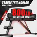 Weight Bench Press, Adjustable Workout Benches for Home Gym Dumbbell Exercise, 800 LB Stable Incline Decline Bench for Full Body Workout, 2 Sec Fast Folding Strength Training Sit up Bench, 34"L x 16"W x 9.3"H.