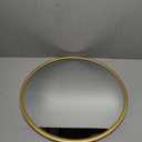 Growsun Gold Round Mirror, 24 inch Circle Wall Mirror for Bathroom Vanity, Entryway Living Room with Metal Frame for Home Decor (24"L x 24"W)