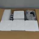 Unicozin Bathroom Light Fixtures, 4 Light Vanity Lights for Bathroom, Black Wall Lamp with Clear Glass for Mirror, Living Room, Hallway, Cabinet, E26 Base