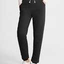 PEHMEA Women's Sherpa Lined Sweatpants Winter Warm, Fleece Joggers for Athletic Lounge (Black, XL)