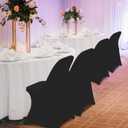 HAINARverS Folding Chair Covers,100PCS Upgrade Universal Fitted Stretch Spandex Chair Cover Protector for Wedding,Party,Banquet, Celebration (Black, 100 PCS)
