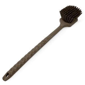 SPARTA 40501EC01 Plastic Large Scrub Brush, Kitchen Brush, Utility Brush With Long Handle For Cleaning, 20 Inches, Brown, (Pack of 6)