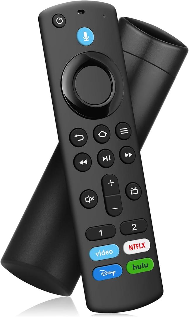 Replacement Voice Remote Control Fit for All Fires-Series TVs Stick & Cube, Smart Tv Stick Lite, Stick (2nd Gen), TV Stick 4K, TV Cube (1st/2nd Gen), Smart TVs 3rd Gen, for Hisense, TCL Smart TVs