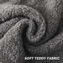 FUTEI Dark Grey Throw Pillow Covers 20x20 Inch Set of 2,Furry Faux Fur Teddy Boucle Textured Cushion Covers,Soft Fluffy Decorative Pillow Case,Home Decor for Couch Bed Living Room Office Car