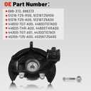 686-373 Front Left Steering Knuckle Assembly Compatible with Honda Pilot 3.5L V6 2016-2022, Driver Side Spindle Knuckle 51216-TZ5-R00 51216-TZ5-A00