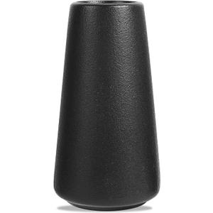 DECORPIA 12 Inch Tall Premium Quality Ceramic Vase | Flower Vase for Home Decor | Farmhouse Decor, Desk Decor, Modern Decor, Aesthetic Room Decor, White Vase for Bohemian Decor, Pampas Vase, Black
