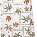 Giosve Tropical Palm Tree Beach Kitchen Towels, Palm Tree Decor Hand Towels for Bathroom, Coastal Beach Dish Tea Towels for Kitchen, Tropical Coastal Bathroom Decor, 16x24 Inch