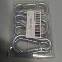 sprookber Stainless Steel Spring Snap Hook Carabiner - 304 Stainless Steel Clips, Set of 6