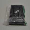 Small Silverware Organizer, Bamboo Kitchen Drawer Organizer, Utensil Holder, Cutlery Tray & Spoon Flatware Storage with Grooved Drawer Dividers (Black) (Small 12x6.7 Inch)