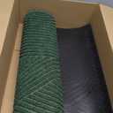 Sturdy Front Door Mat, Absorbent Muddy Dirt Resist Welcome Door Mats Outdoor Indoor, Stain and Fade Resistant, Non-Slip Backing Entry Mat Low Profile Doormat for Entryway, 2917, Green (1'5" x 2'5" (Rectangular))