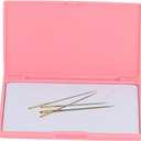 Needle Storage Case, Rectangle Needle Keeper Cross Stitch Manual DIY Sewing Stitching Pin Storage Box Plastic Cross Stitch Sewing Knitting Pin Organizer Container Tool (Only Case)